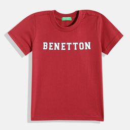 United Colors of Benetton Boys Brand Logo Printed Pure Cotton T-shirt-image-38