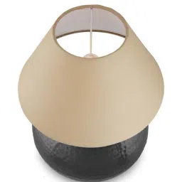 Homesake Black Hammered Pitcher Table Lamp With Gold Cone Shade (Bulb Included) - Set of 1 image 3