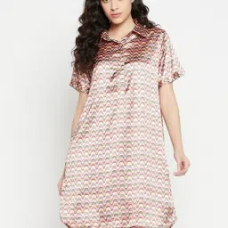 Clovia Multicolored Printed Night Dress-picture-36