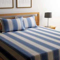 Romee Blue 180 TC Bed Sheet Set-image-35