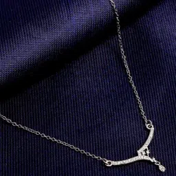 The Real Effect London Silver Pendant with Chain for Women-image-25