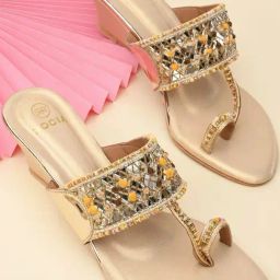 Rocia by Regal Women's Gold Toe Ring Wedges-image-53