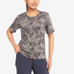 SOLOGNAC By Decathlon Dark Grey Print T-Shirt-image-43