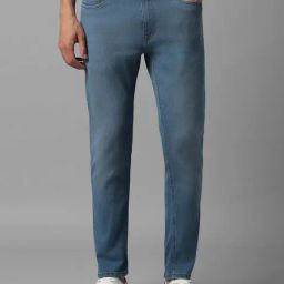Louis Philippe Jeans Powder Blue Regular Fit Jeans-image-81