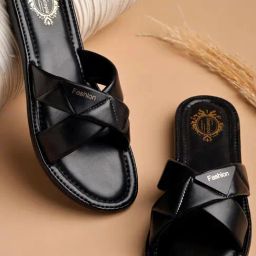 Shoetopia Kids Black Cross Strap Sandals-image-126