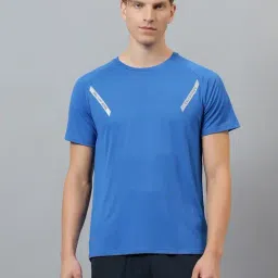 DIDA Blue Regular Solid Sports T-Shirt-picture-32