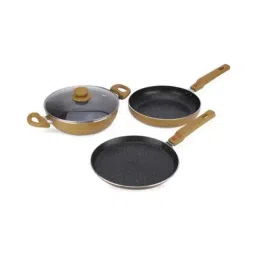 Prestige Omega Brown Aluminium 3 Piece Cookware Set (1000 ml)-image-50