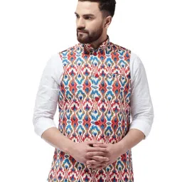 Sojanya Multicolor Printed Nehru Jacket-image-82