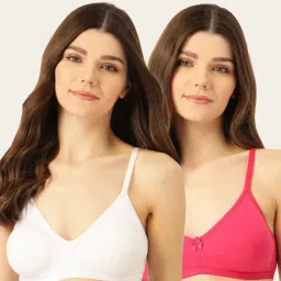 Lady Lyka Multicolor Non Wired Non Padded T-Shirt Bra (Pack Of 2)-image-57