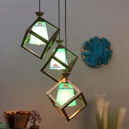 DecorativeRay Green & Brown Iron Hanging Light - Set of 1-image-87