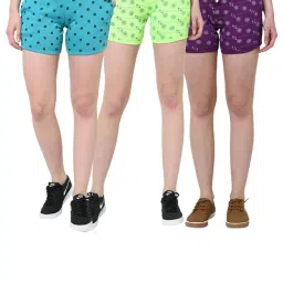 Vimal Jonney Multicolor Solid Shorts Pack of 3-20
