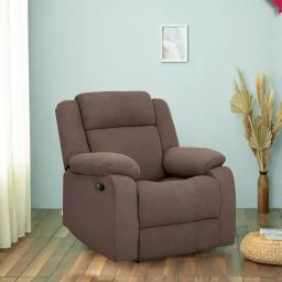 Duroflex Avalon Brown Wood E - Motorized Electric Powered Single Seater Recliner with USB Port-image-92