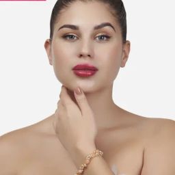 Zaveri Pearls Peach Beads & Cluster Pearls Traditional Classic Bracelet - ZPFK13676-image-25