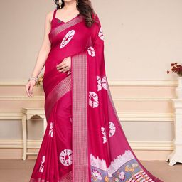SUPERLAXMI Bandhani Zari Saree-image-57