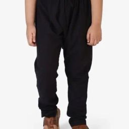 Fabindia Kids Black Cotton Pyjama-image-11