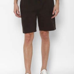 Forever 21 Brown Cotton Regular Fit Shorts-image-78