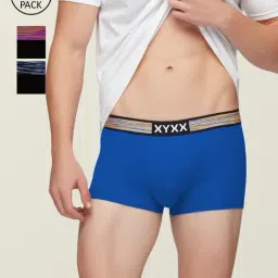 XYXX Multicolor Trunks - Pack of 3-image-15