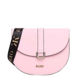 KLEIO Pink Solid Medium Shoulder Bag-image-90