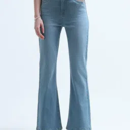 U.S. Polo Assn. Blue Flared Fit High Rise Jeans-picture-24