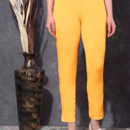 Dollar Missy Mustard Cotton Pants-39