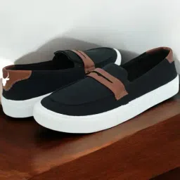 Hirolas Men's Black Casual Loafers-image-26