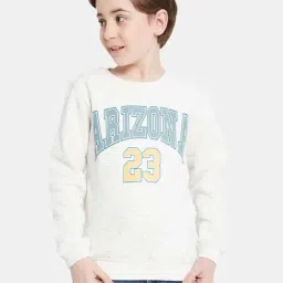 Octave Kids White Printed Full Sleeves Sweatshirt-picture-22