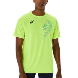 Asics Men's Safety Yellow Track Graphic Short Sleeve T-Shirt-image-25
