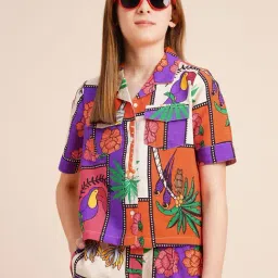 VERO MODA GIRL Cloud Dancer Graphic Print Shirt-image-92