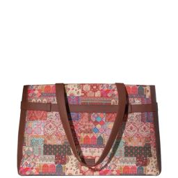 ZOUK Multicolor Printed Large Laptop Tote Handbag-88