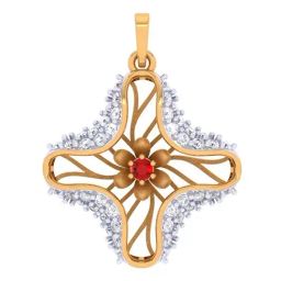 P.C. Chandra Jewellers 22k Yellow Gold Chilled Vibes Pendant-image-56
