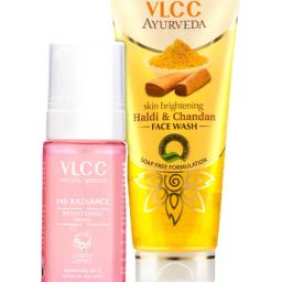 VLCC Skin Brightening Pro Radiance Serum, Ayurveda Haldi & Chandan Face Wash Combo-25