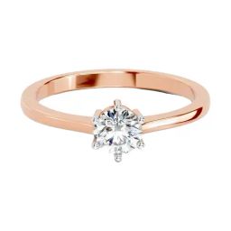 Sparkles Lab Grown Diamond 14k (585) Rose Gold Ring for Women-picture-13