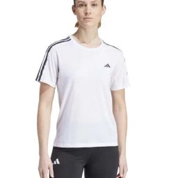 ADIDAS White Plain Sports T-Shirt-image-70