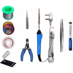 Fadman Basic Complete 9 In 1 Soldering Iron Kit Copper, Iron & Nickle Corded with Solder Wire, Cutter-6