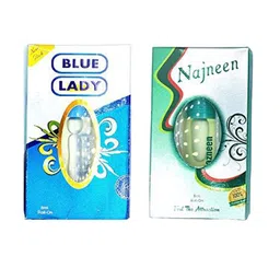 RAVIOUR LIFESTYLE Set Of 2 Blue Lady & Nazneen Roll On Attar - 8 ml Each-42