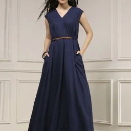 Biba Navy Blue Regular Fit Jumpsuit-picture-35