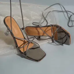 Scentra Women's Metallic Gladiator Sandals-picture-42