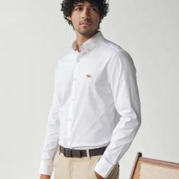 ANDAMEN White Regular Fit Shirt-image-37