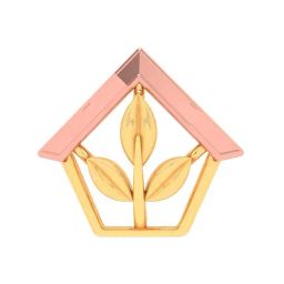 P.C. Chandra Jewellers 14k Yellow Gold Home Leaf Shape Pendant-image-48