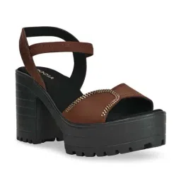 Rocia by Regal Women's Brown Ankle Strap Sandals-image-53