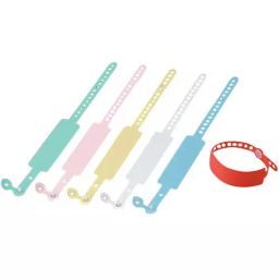 AS ONE Hospital ID Wristband 234 mm High Density Polyethylene Sky Blue Plain, SF-90ST SKY BLUE (Pack of 100 pcs)-12