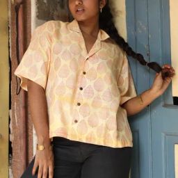 Quirky Bae Beige Printed Shirt-image-45
