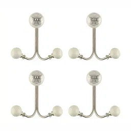 IndianShelf 4 Piece Ceramic Strewn Wall Hangings Key Hooks-picture-13