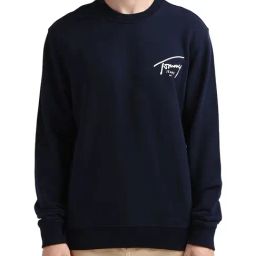 Tommy Hilfiger Navy Logo Regular Fit Sweatshirt-image-101