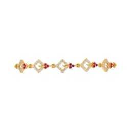 c. krishniah chetty group C. Krishniah Chetty 22k Gold Bracelet with Multi-Colored Stones for Women-picture-14