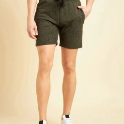 Sweet Dreams Olive Regular Fit Printed Shorts-image-13