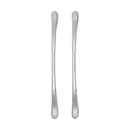 Atom 299.72 mm (11.8 inch) Zinc Silver Glossy Finish Cabinet/Drawer Handle, CH-548-CPPT-11.8-102 (Pack of 2)-45