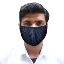 Oriley ORSM05 Air Mesh 3 Layer Face Mask with Adjustable Headband Blue-image-89