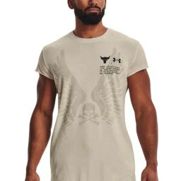 Under Armour Brown Regular Fit Printed Sports T-Shirt-image-43