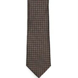 Arrow Dark Brown Printed Tie-picture-0
